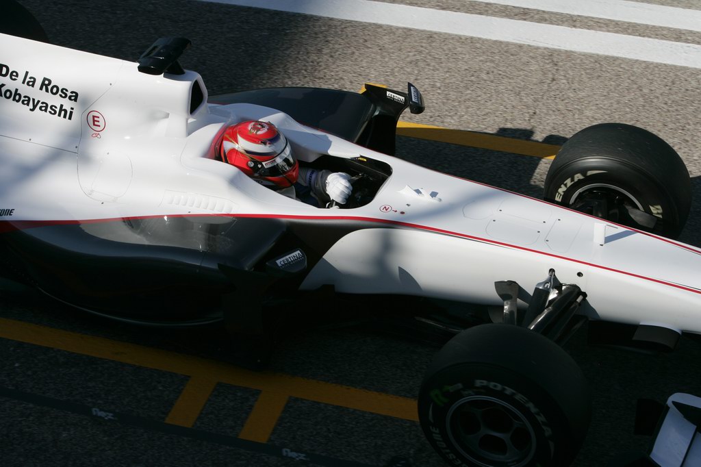 Test Valencia primi km, Kamui Kobayashi, BMW Sauber C29